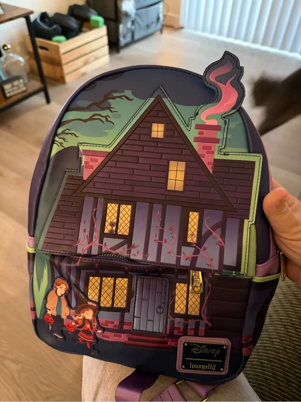 Loungefly Disney Hocus Pocus Sanderson Sisters House Glow In The Dark Mini BP